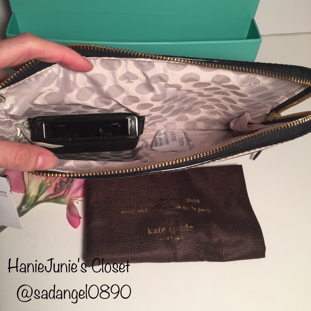 ‼️SALE‼️KATE SPADE EVERPURSE STRIPE CHARGE POUCH - Picture 4 of 6
